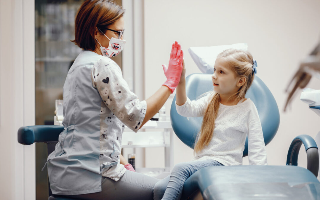 kid at dentist